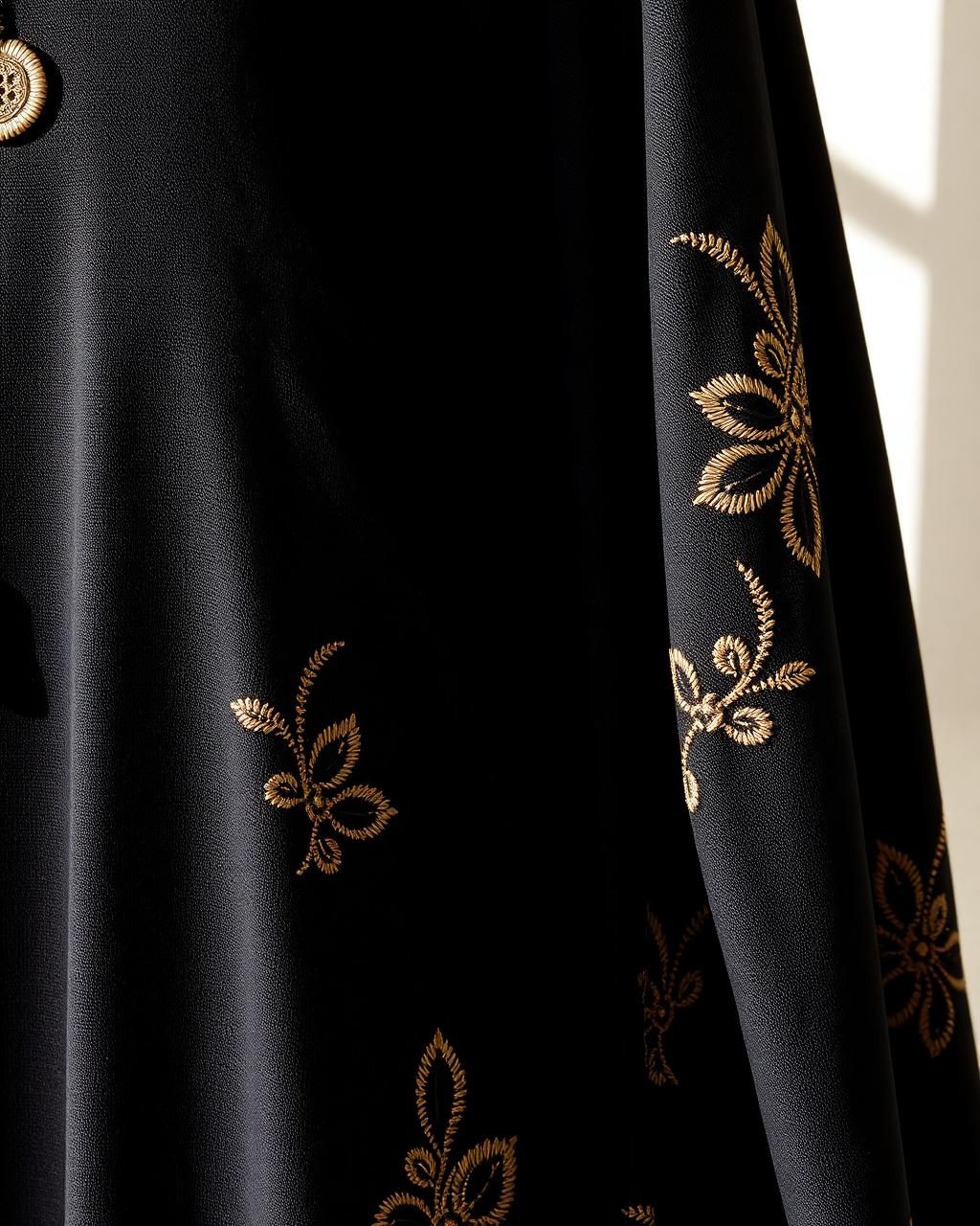 Hand embroidery fabric detail, Farewell Famous